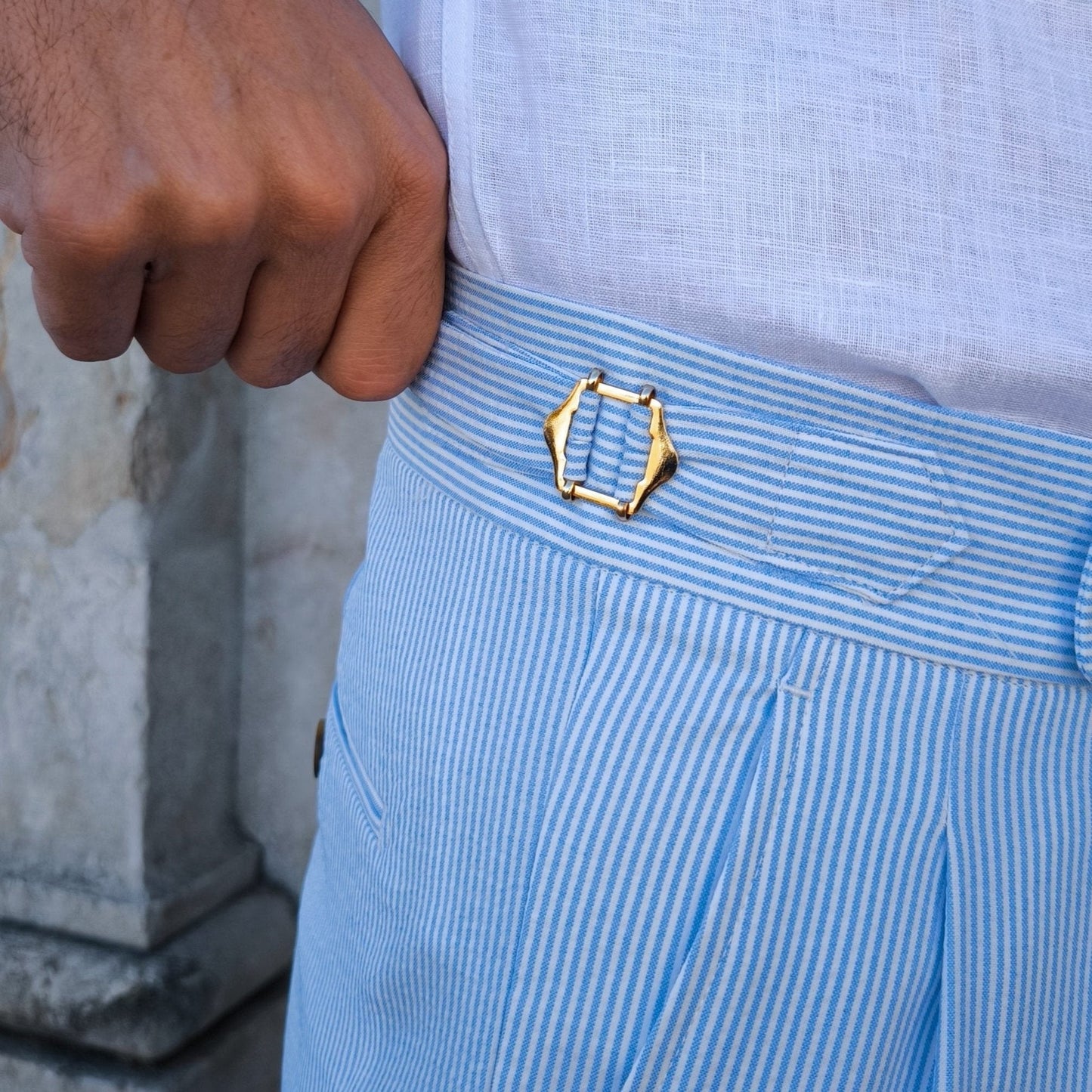 Invoux Maris Seersucker Trousers