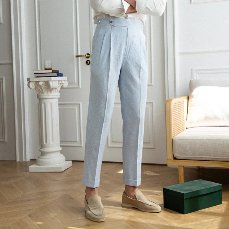 Invoux Maris Seersucker Trousers
