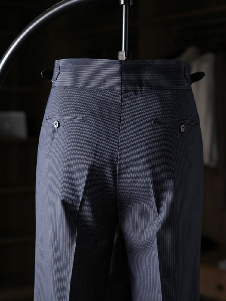 Invoux Moretti Pinstripe Trousers