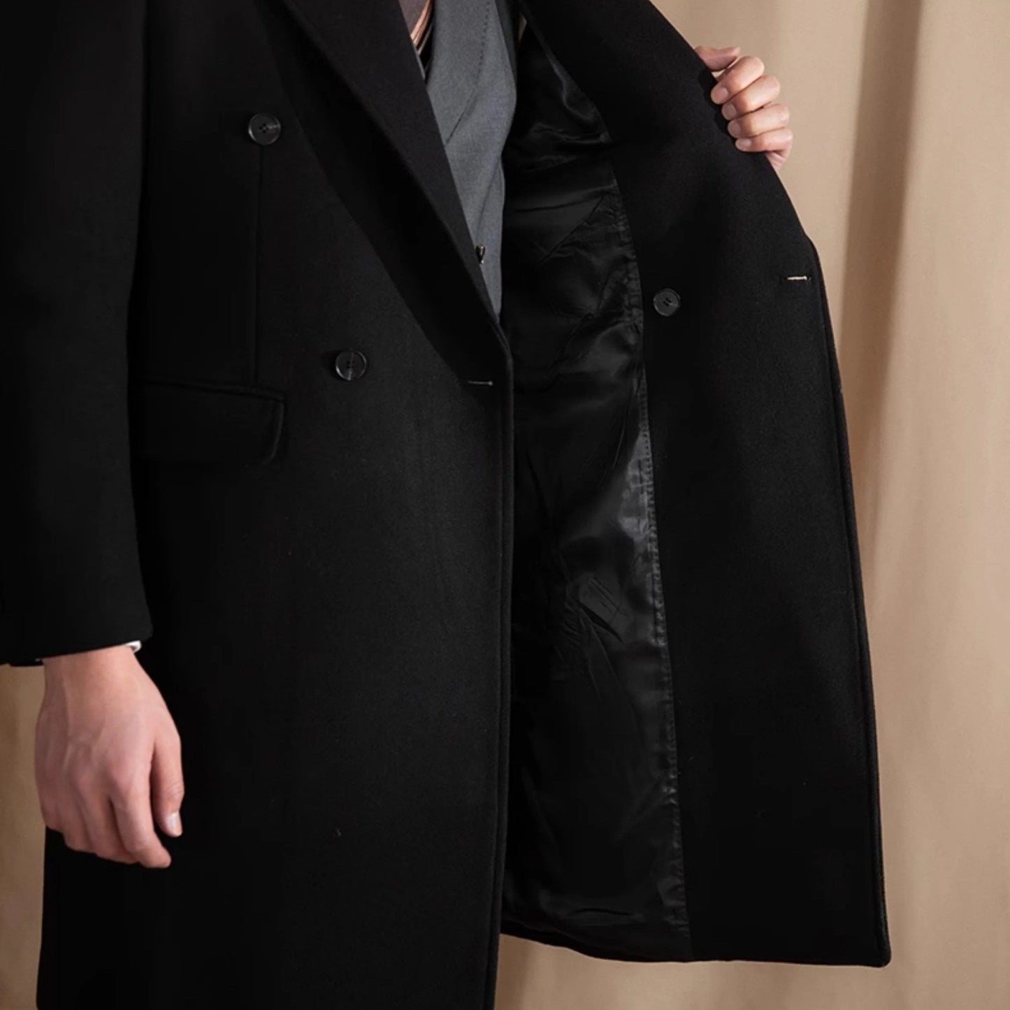 Invoux Cambridge Wool Polo Coat