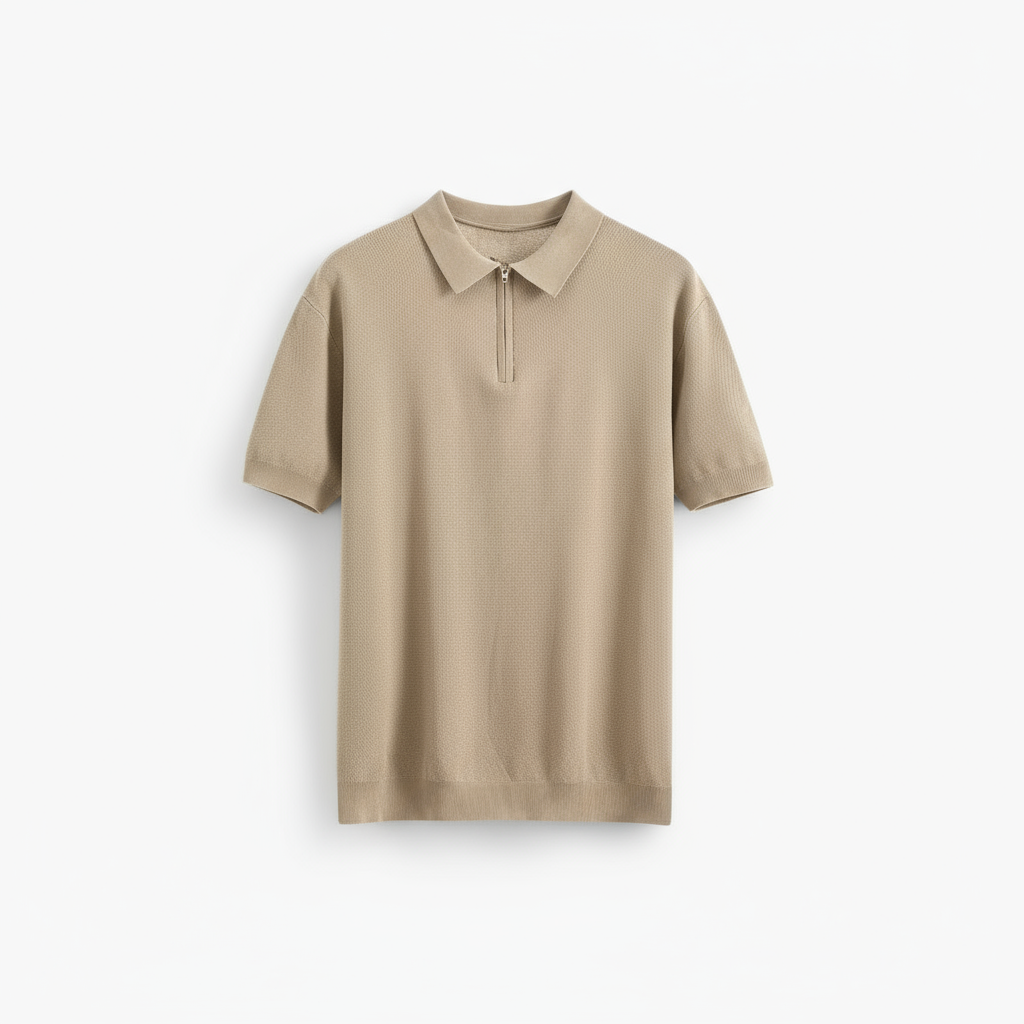 Invoux Valmero Zip-Mesh Polo