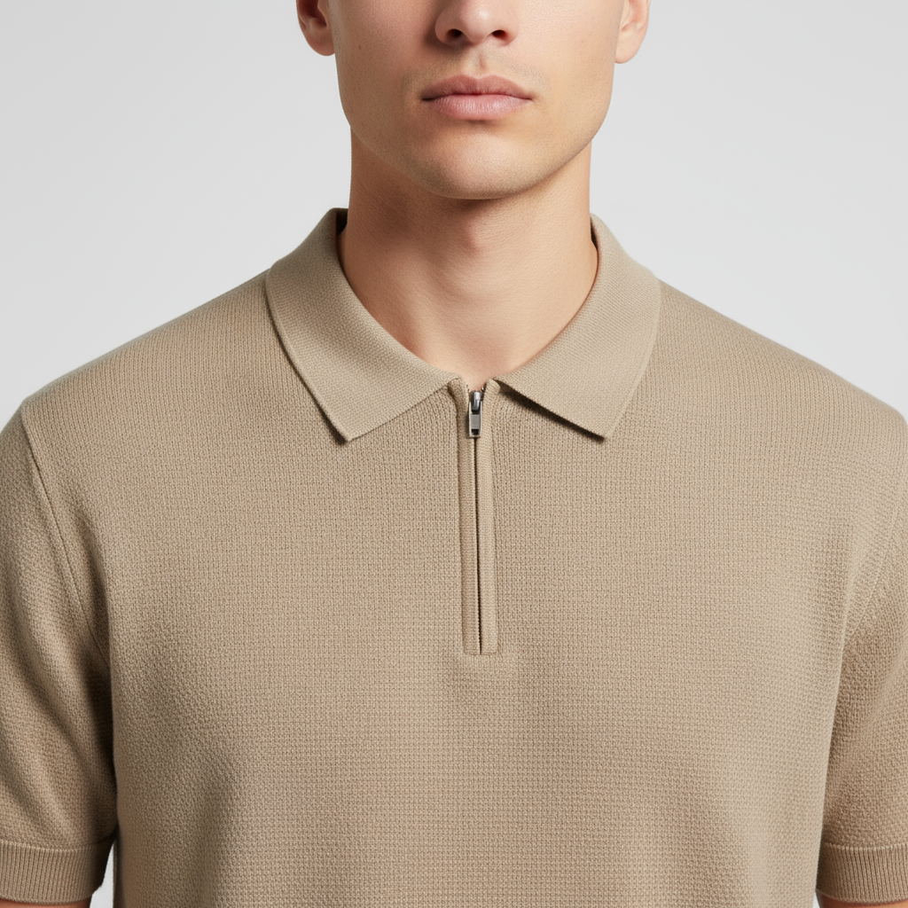Invoux Valmero Zip-Mesh Polo