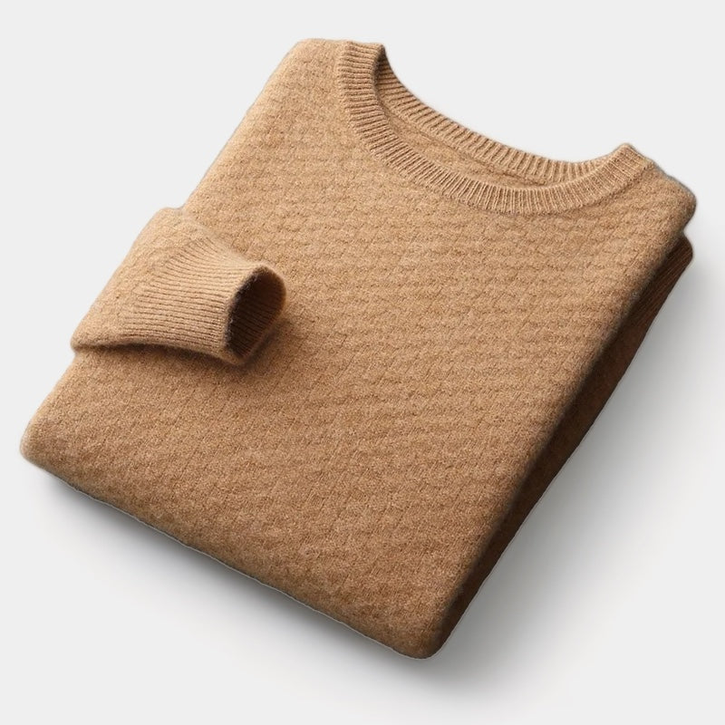 Invoux Marseilles Merino Wool Checkered Sweater