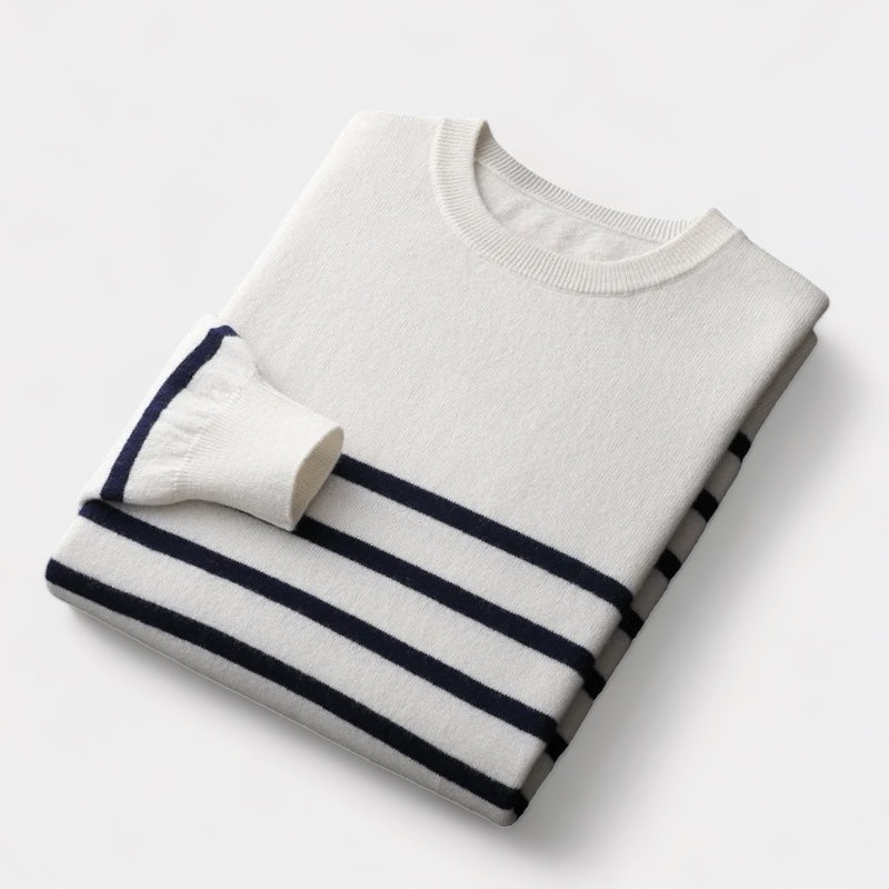 Invoux Montclair Merino Wool Navy Sweater