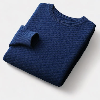 Invoux Marseilles Merino Wool Checkered Sweater