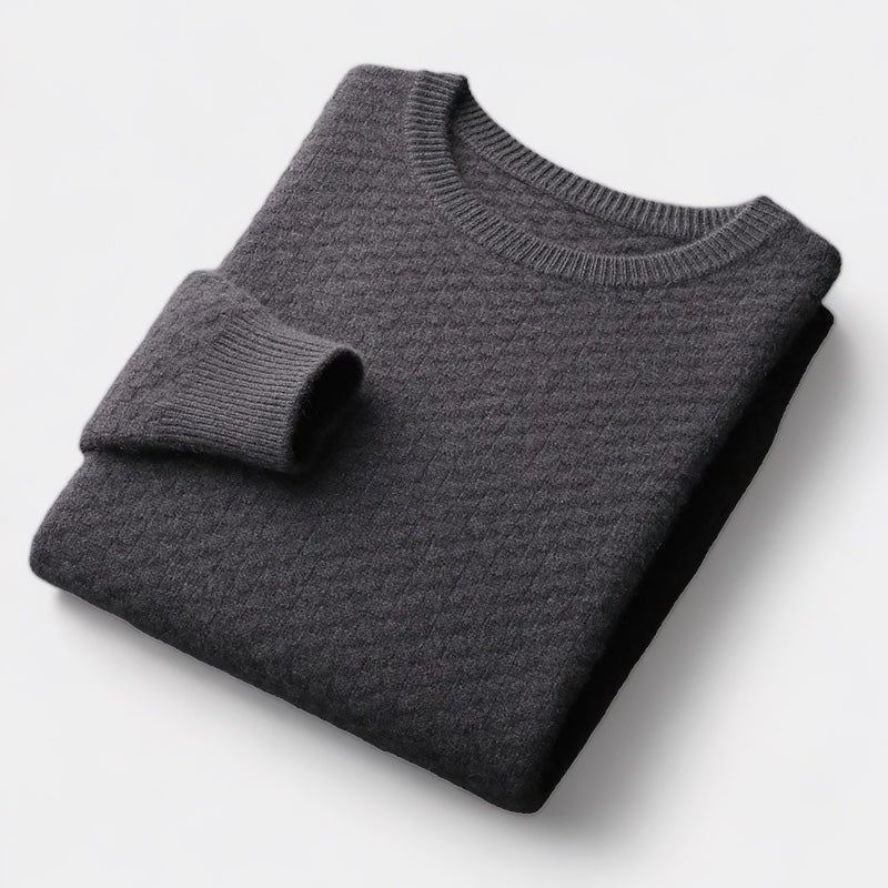 Invoux Marseilles Merino Wool Checkered Sweater