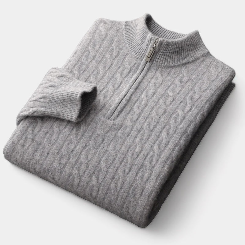 Invoux Bellagio Merino Wool Quarter-Zip Sweater