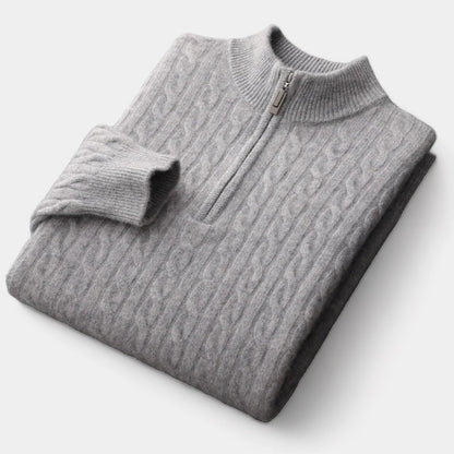 Invoux Bellagio Merino Wool Quarter-Zip Sweater