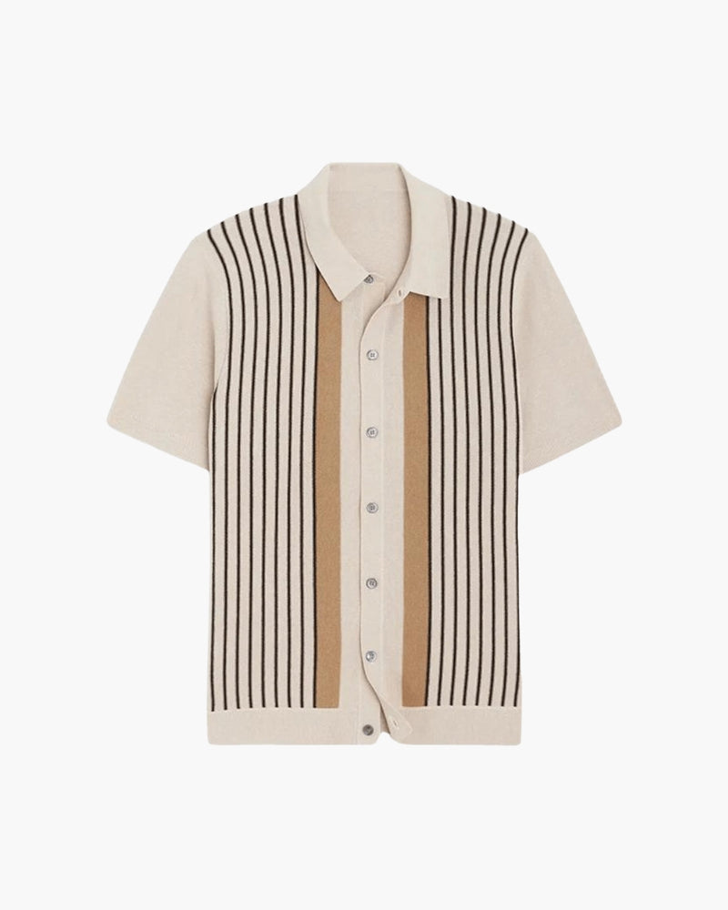 Invoux Retro-Stripes Polo Knit 1