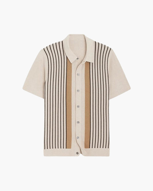 Invoux Retro-Stripes Polo Knit 1