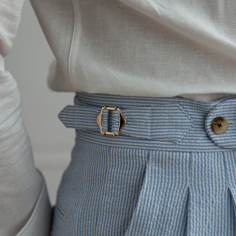 Invoux Maris Seersucker Trousers