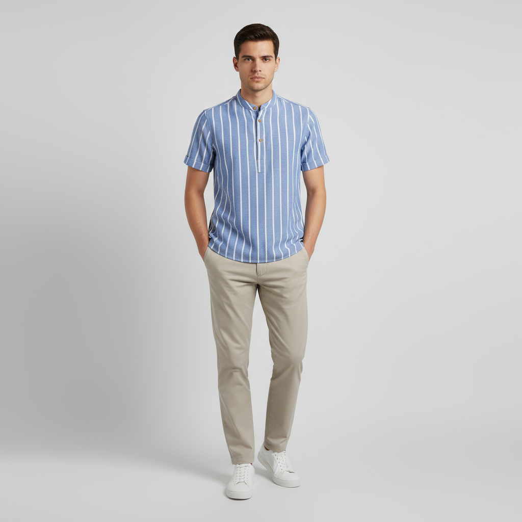 Invoux Valbonne Striped Linen Shirt
