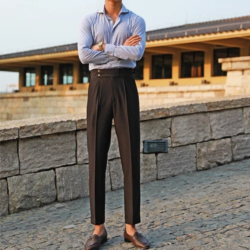 Invoux Delacroix Double Button Trousers